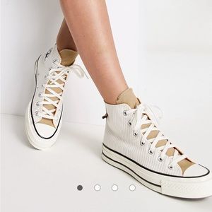 Converse Chuck Taylor 70 Hi 'Crafted Stripe' trainers (beige)
